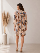 Clobug Women Floral Print Dress
