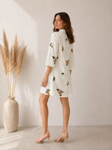 Women's White Embroidery Dress