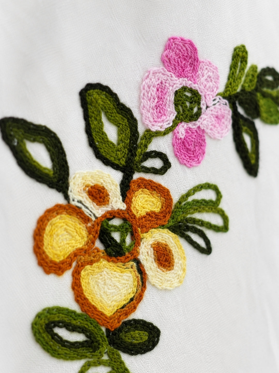 Women's White Embroidery Dress