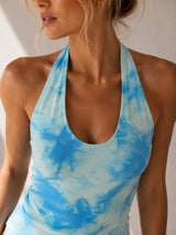 Clobug Women Printed Halter Neck Top