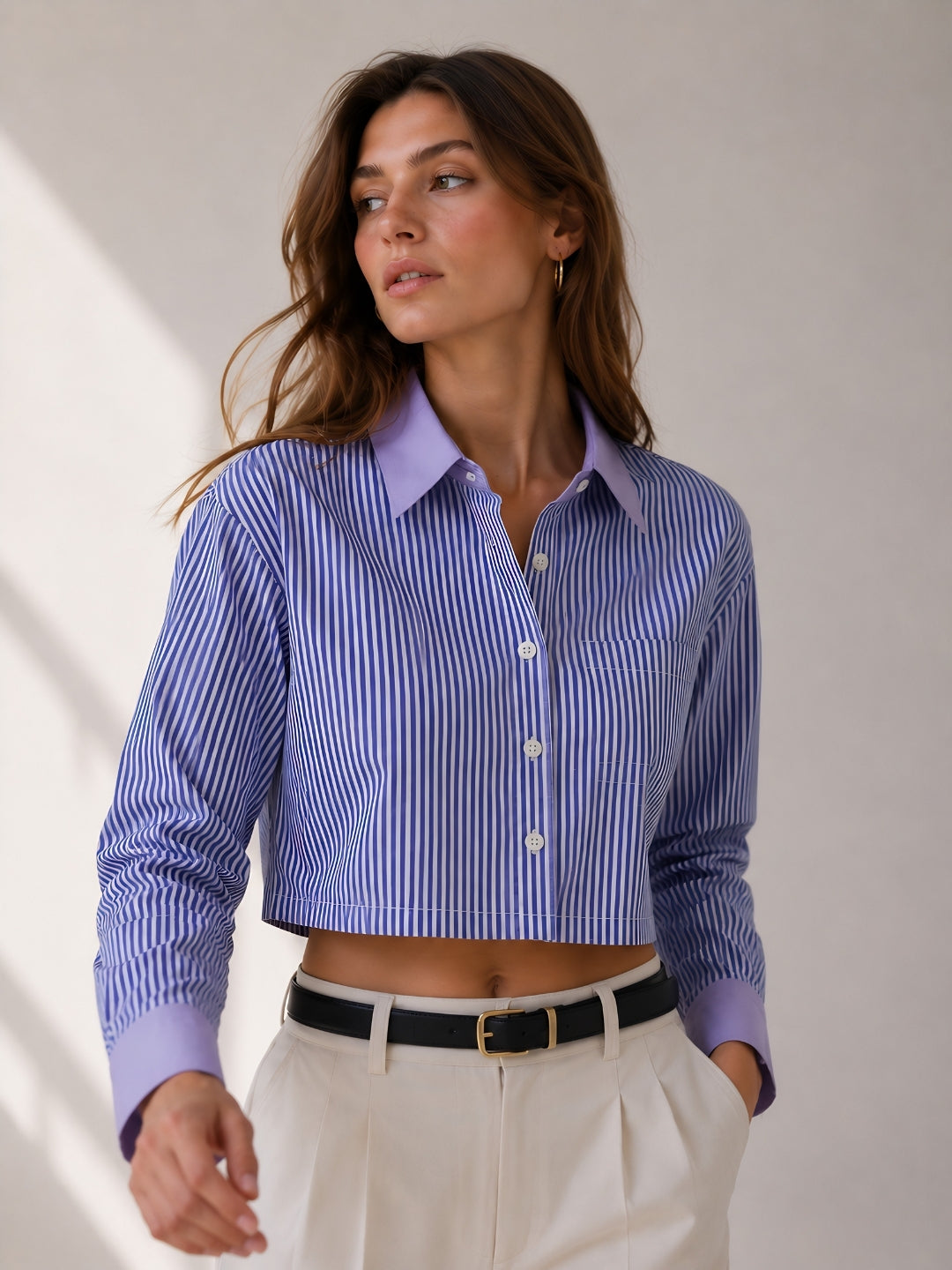 Women's Blue Stripes Shirt