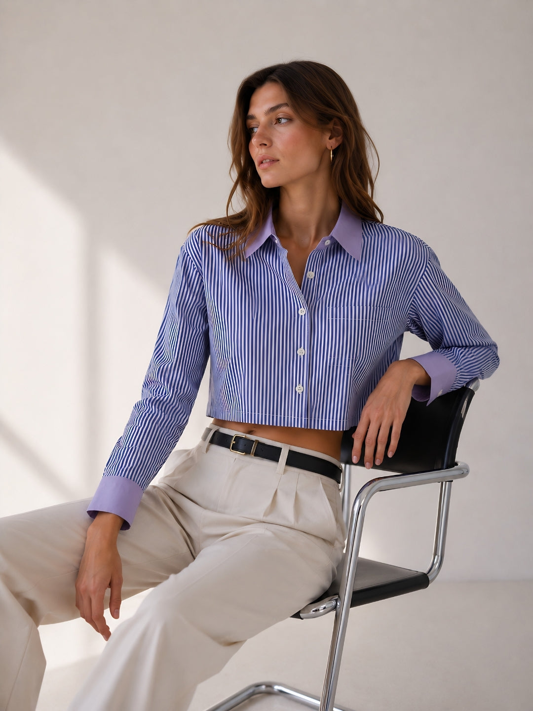 Women's Blue Stripes Shirt