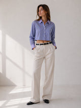 Women's Blue Stripes Shirt