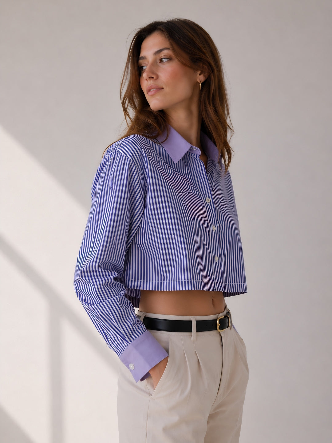 Women's Blue Stripes Shirt