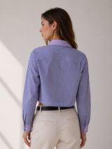 Women's Blue Stripes Shirt