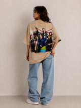 Clobug Women Oversized Graphic Print T-Shirt
