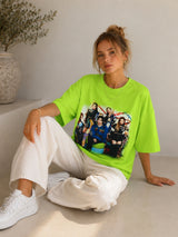 Clobug Women Oversized Graphic Print T-Shirt