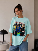 Clobug Women Oversized Graphic Print T-Shirt