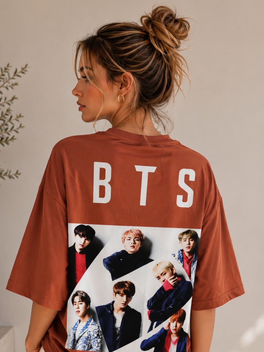Clobug Women Oversized Graphic Print T-Shirt
