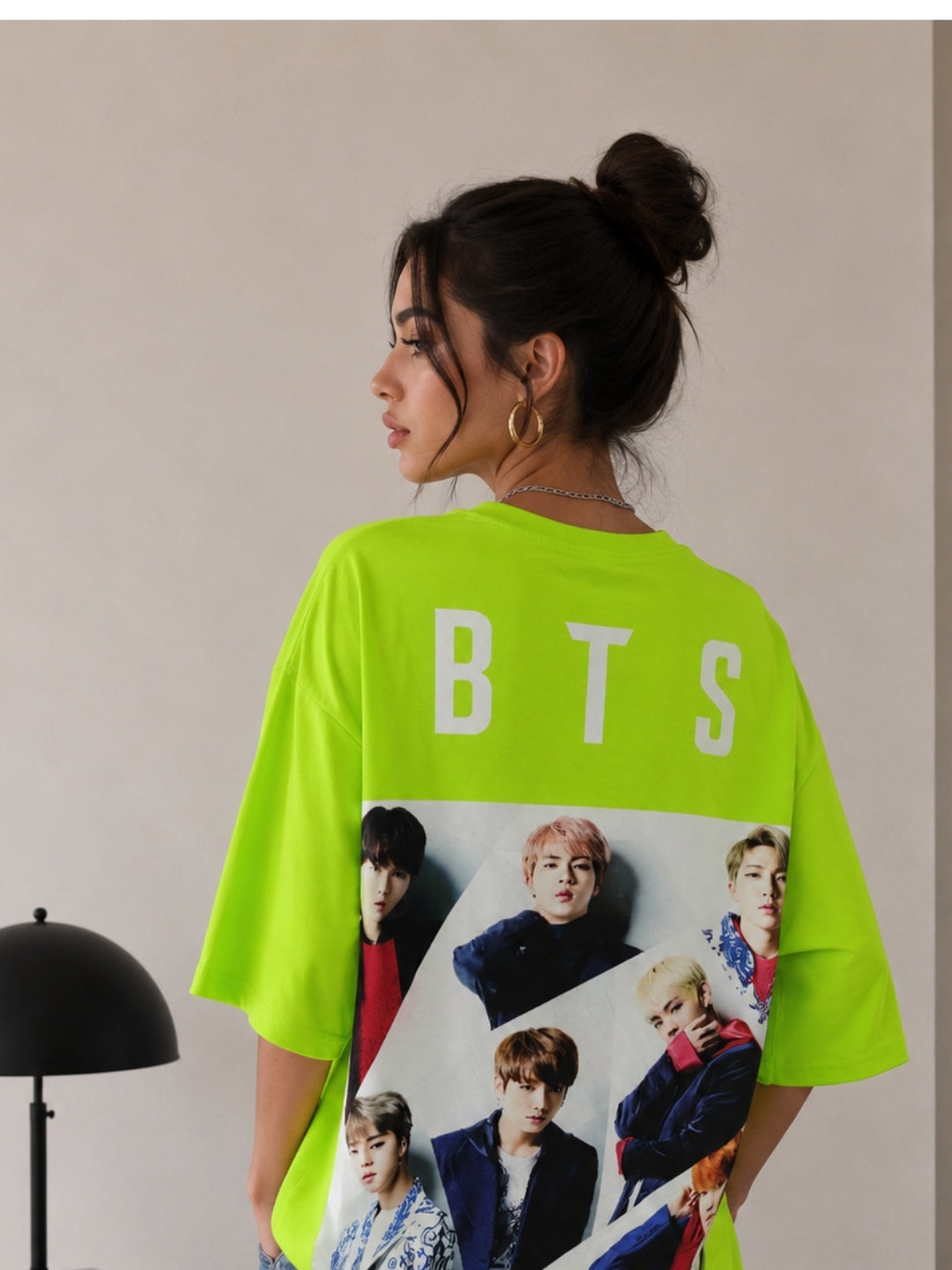 Clobug Women Oversized Graphic Print T-Shirt