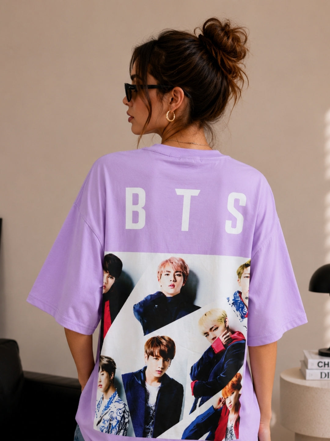 Clobug Women Oversized Graphic Print T-Shirt