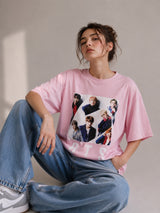 Clobug Women Oversized Graphic Print T-Shirt