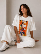 Clobug Women Oversized Graphic Print T-Shirt