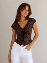 Women Animal Print Top