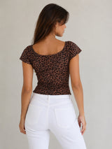 Women Animal Print Top