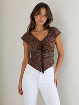 Women Animal Print Top