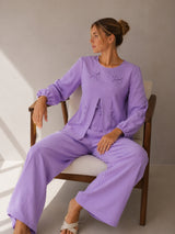 Clobug Women Purple Co-ord Set