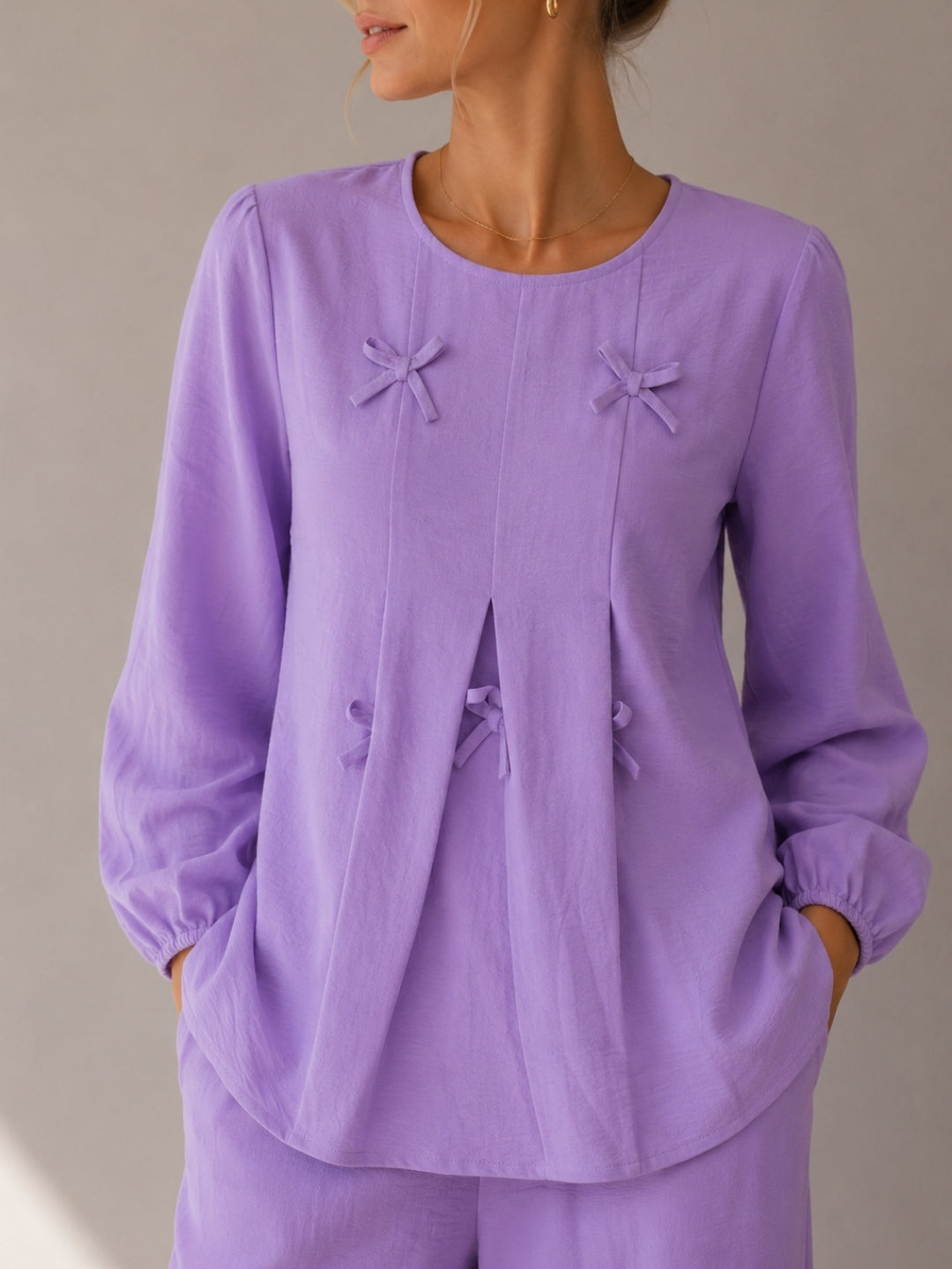 Clobug Women Purple Co-ord Set