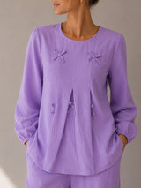 Clobug Women Purple Co-ord Set