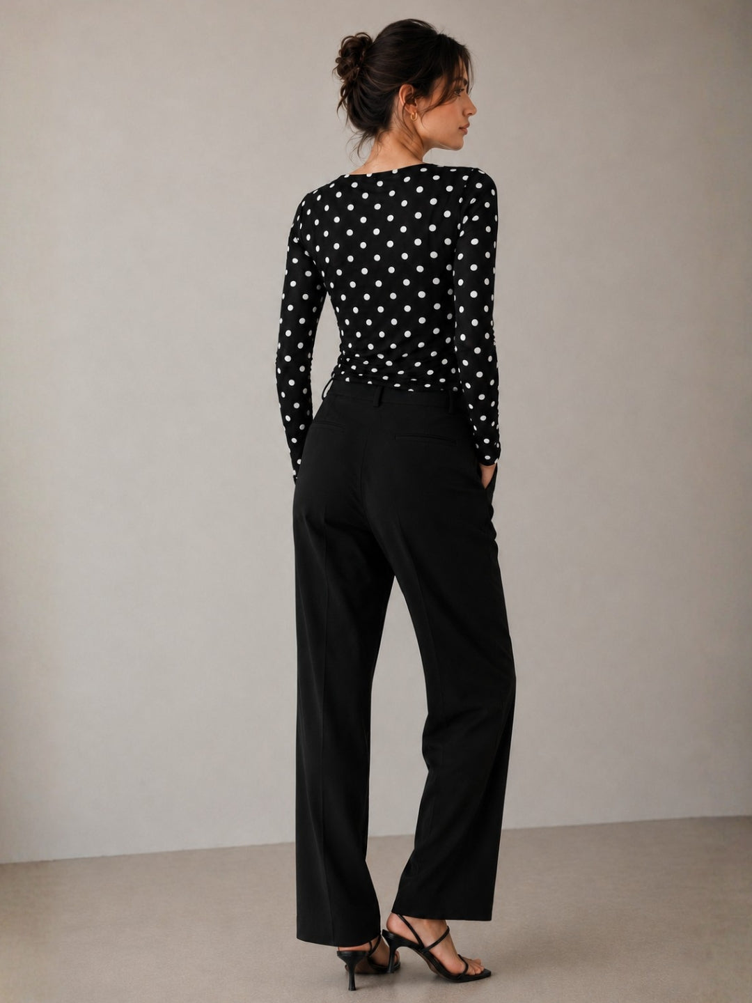 Clobug Women Cowl Neck Printed Mesh Top