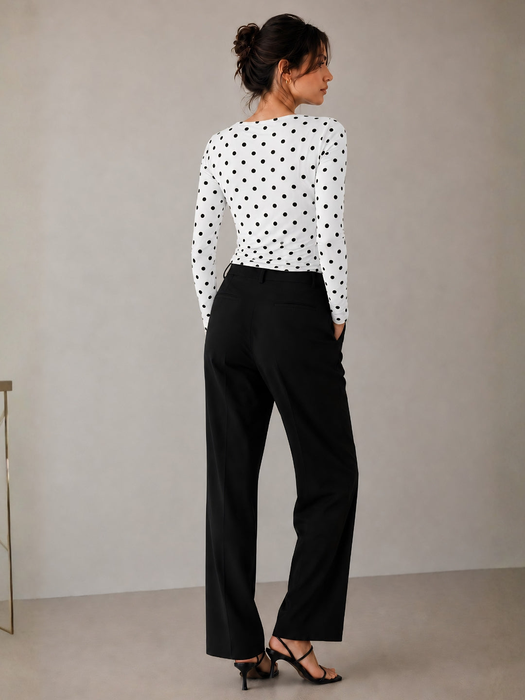 Clobug Women Cowl Neck Printed Mesh Top