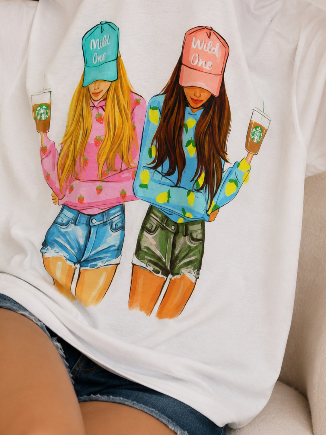 Clobug Women Oversized Graphic Print T-Shirt