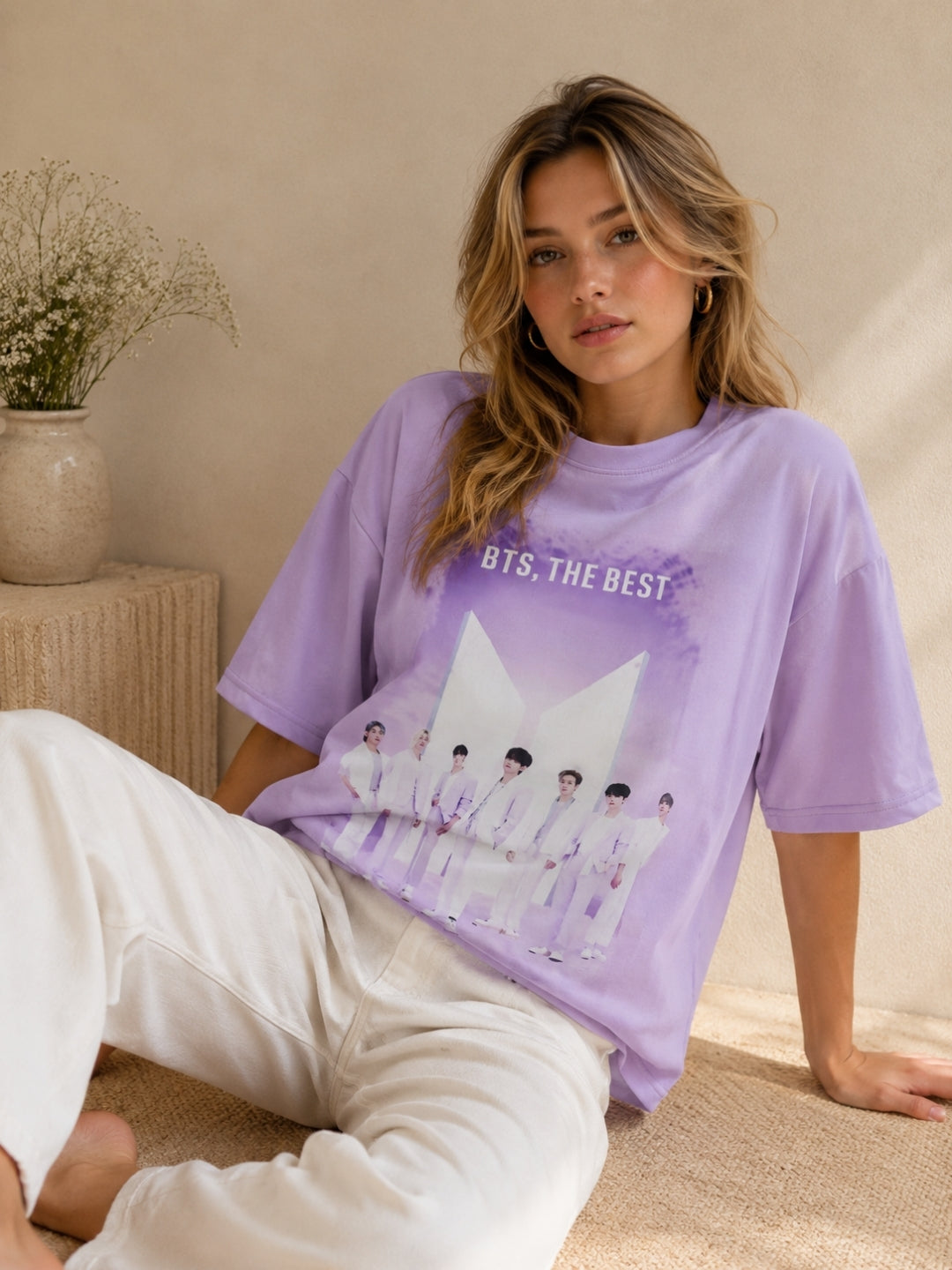 Clobug Women Oversized Graphic Print T-Shirt