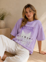 Clobug Women Oversized Graphic Print T-Shirt
