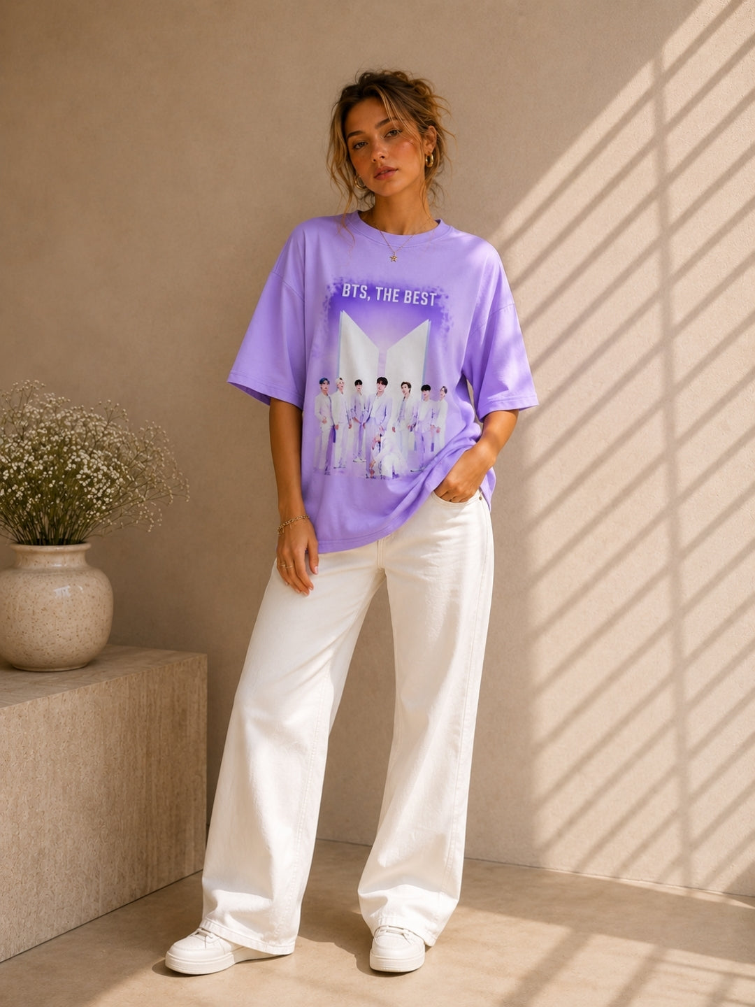 Clobug Women Oversized Graphic Print T-Shirt