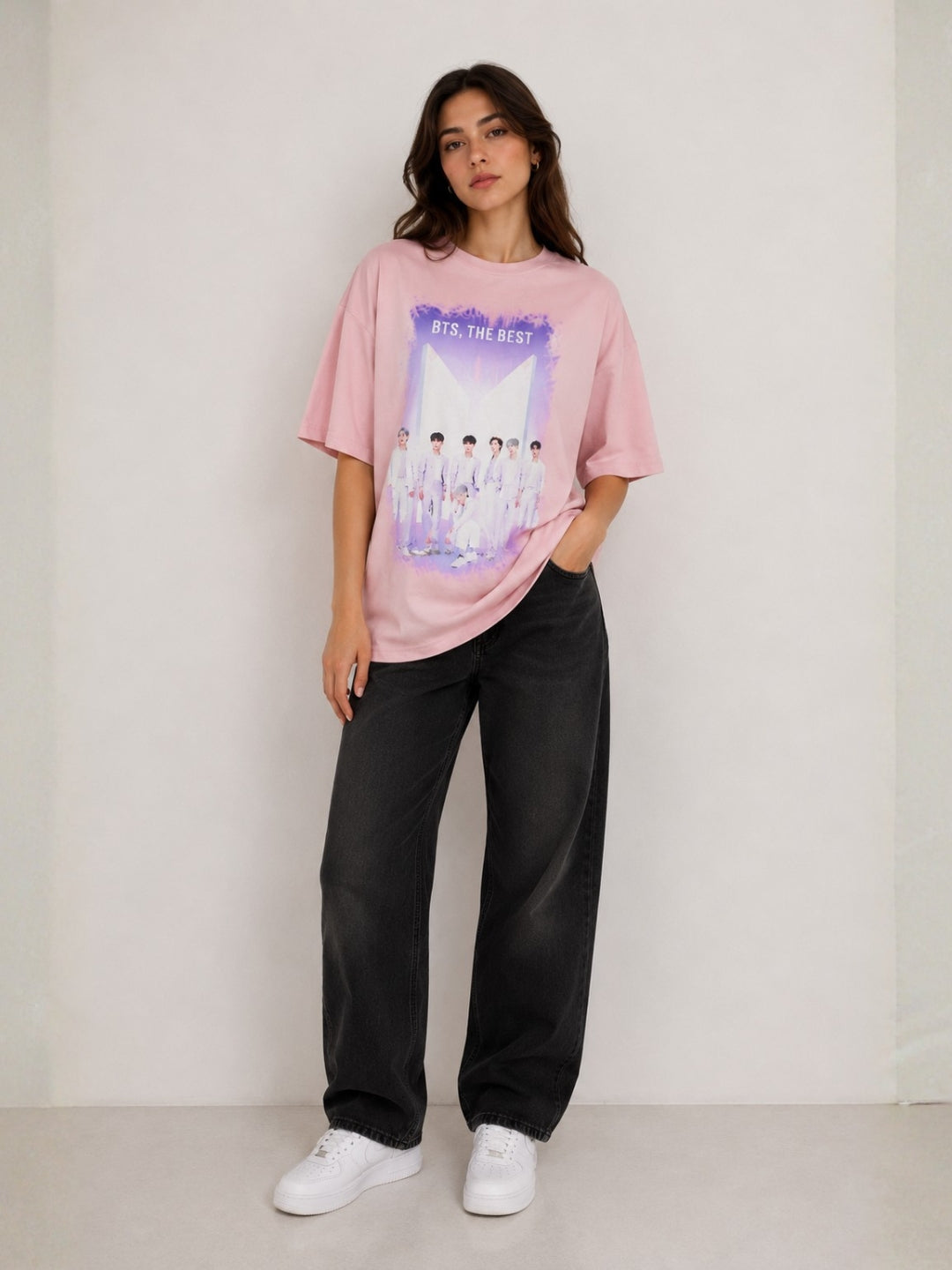 Clobug Women Oversized Graphic Print T-Shirt