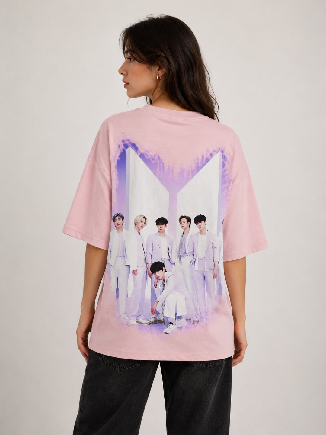 Clobug Women Oversized Graphic Print T-Shirt