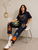 Clobug Women Printed Green Jumpsuit