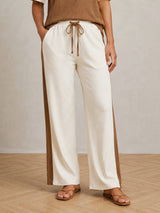 Clobug Women Tshirt & Trouser Colorblock Co-ords Set
