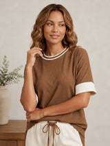Clobug Women Tshirt & Trouser Colorblock Co-ords Set