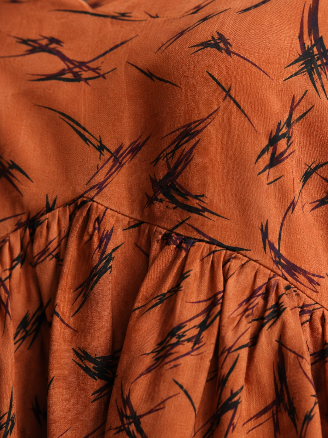 Women Brown Printed Kurti