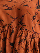 Women Brown Printed Kurti