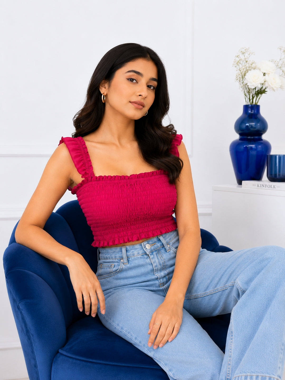 Clobug Women's Pink Crop Top