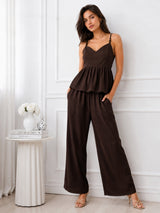 Women's White Sweetheart Neck Co-Ord Set