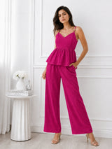 Women's White Sweetheart Neck Co-Ord Set