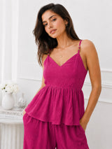 Women's White Sweetheart Neck Co-Ord Set