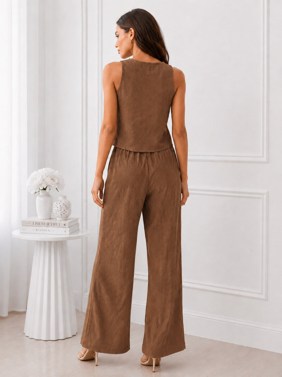 Women's Green Halter Neck Co-Ord Set