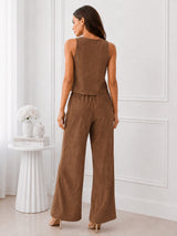 Women's Green Halter Neck Co-Ord Set