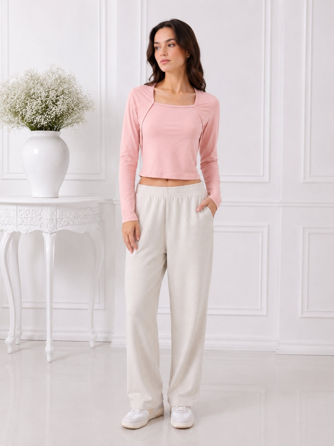 Women's Light Pink Top