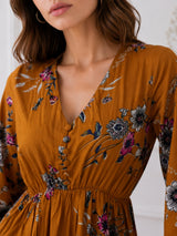 Women Yellow Fit and Flare Dress