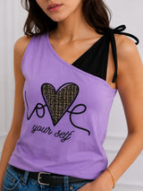 Women's Printed V-Neck Top