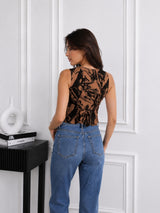 Women's Printed Sleeveless Top