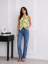 Women's Printed Sleeveless Top