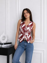 Women's Printed Sleeveless Top
