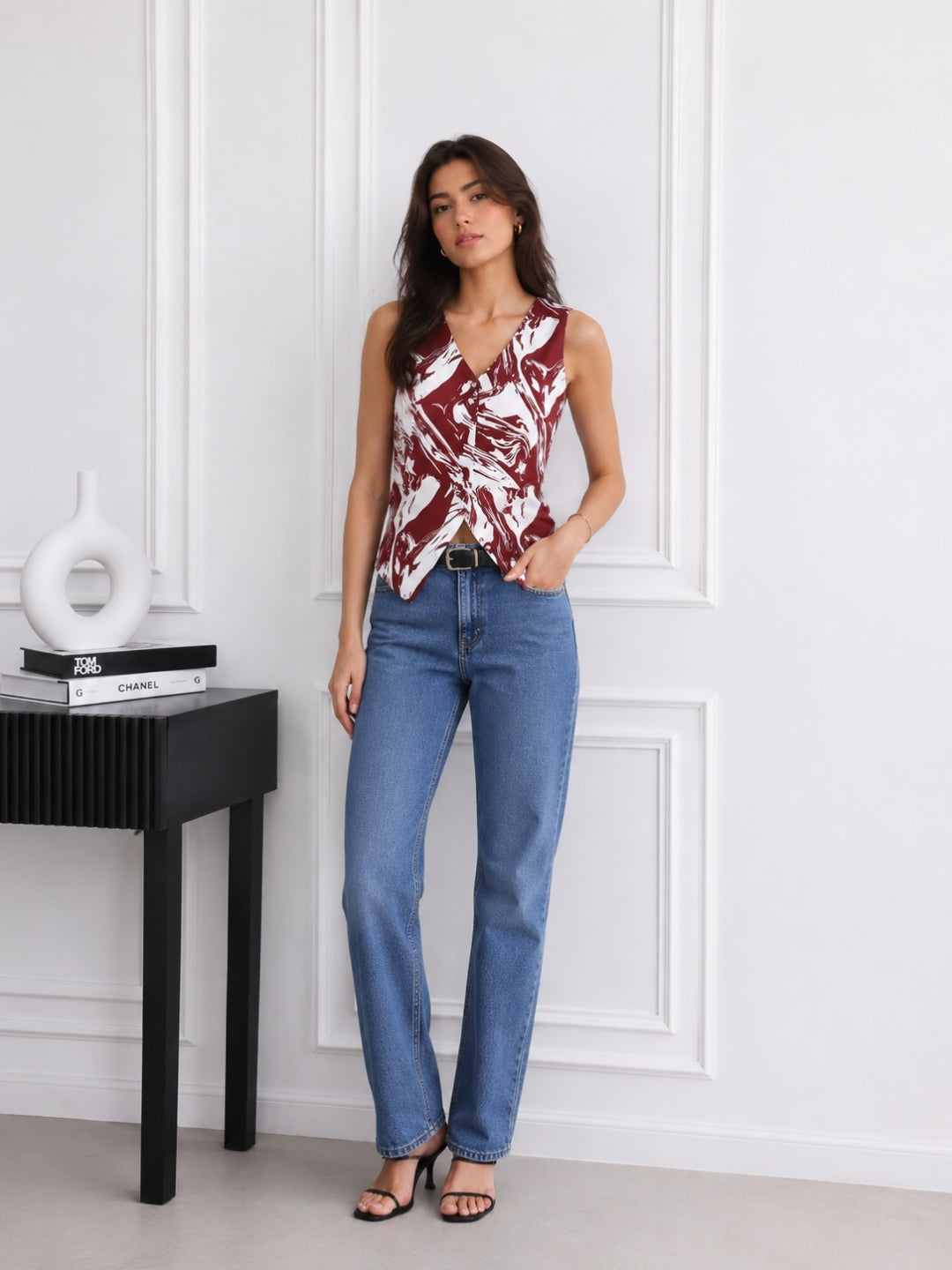 Women's Printed Sleeveless Top
