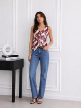 Women's Printed Sleeveless Top